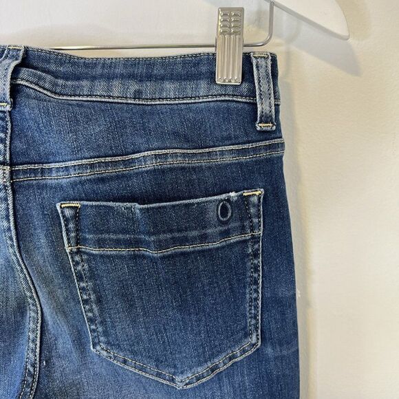 L'Autre Chose Medium Wash Distressed Wash Skinny Jeans - Picture 3 of 6